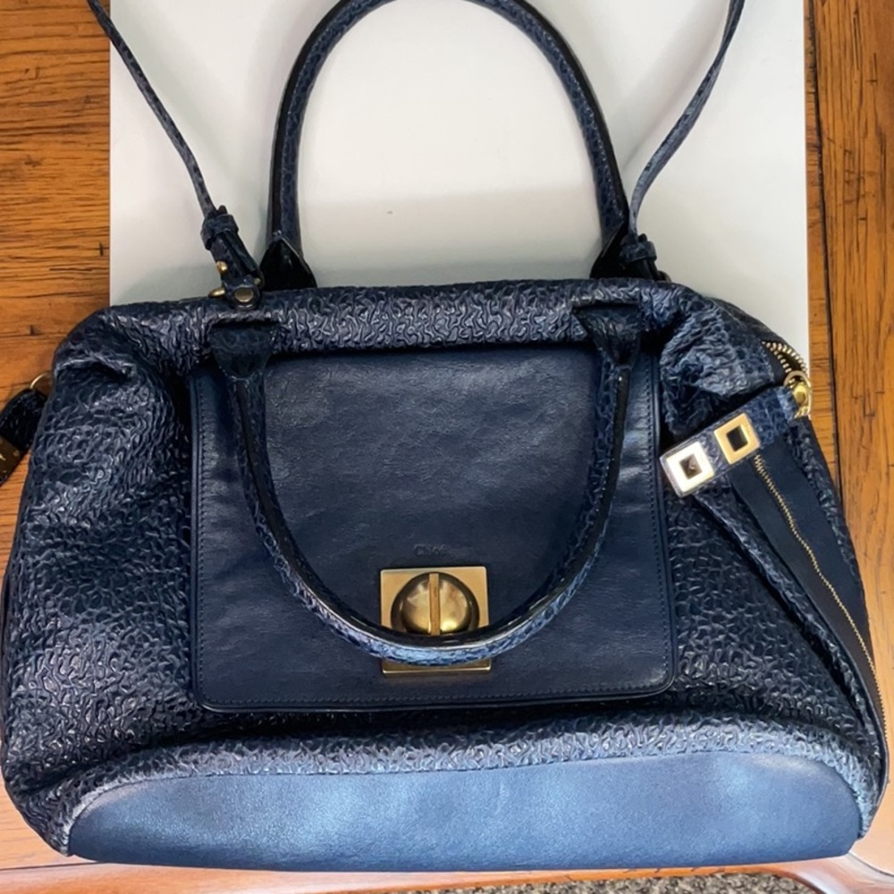 Authentic 💯 Chloe Chic Navy Handbag